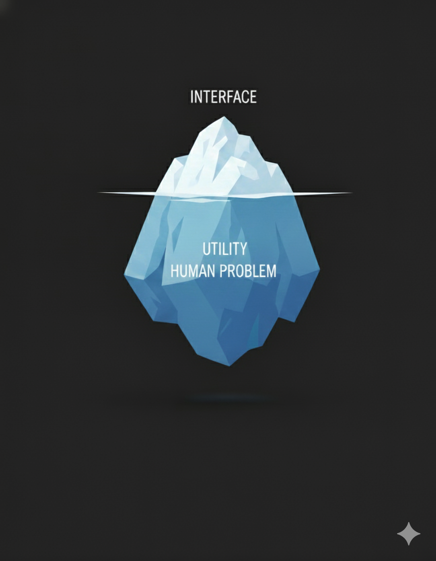 Illustration of builders shaping human-centric utility